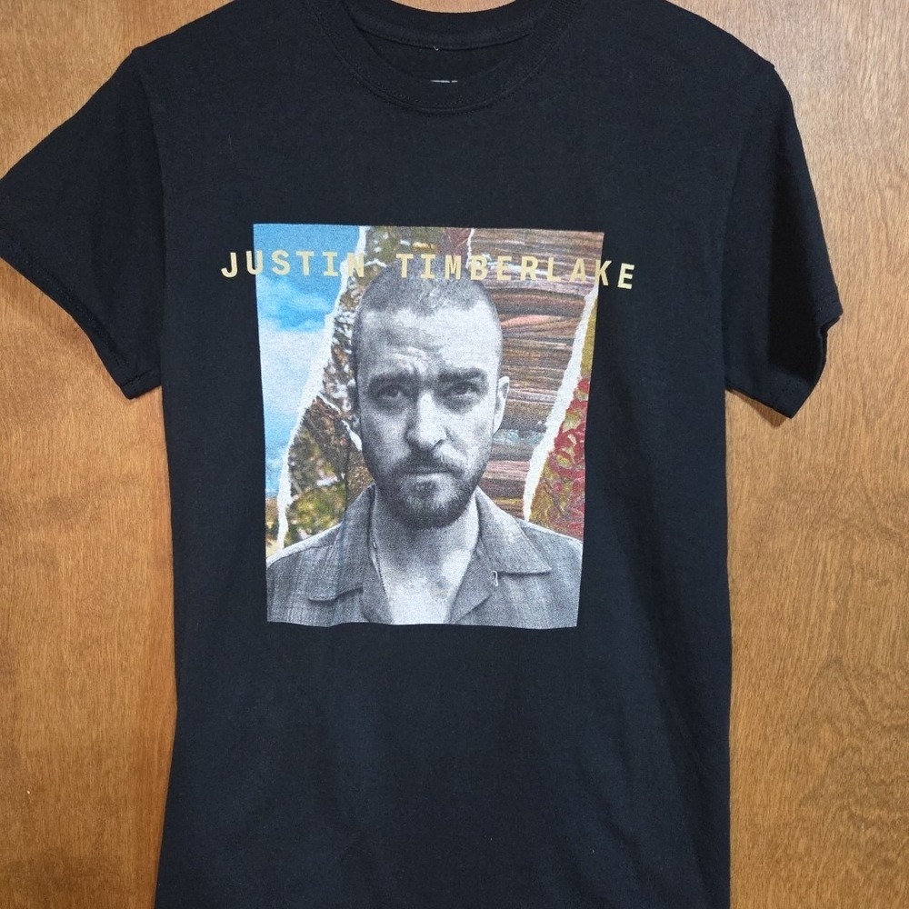Justin Timberlake Man of the Woods Tour T Shirt Mens Small Black Graphic Concert